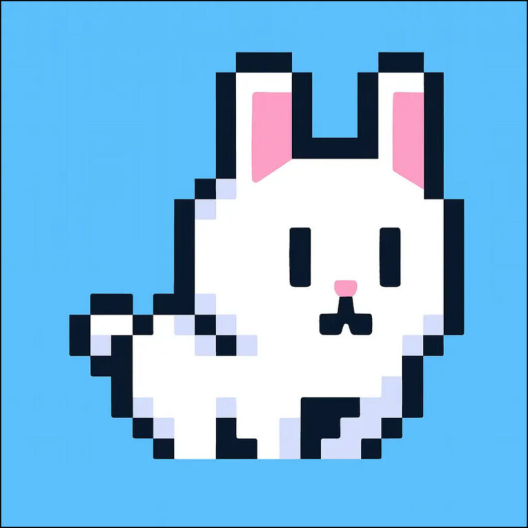 Poor Bunny game screenshot featuring a cute bunny jumping to collect carrots